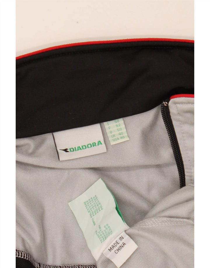 DIADORA Mens Tracksuit Top Jacket UK 40 Medium Grey Polyester