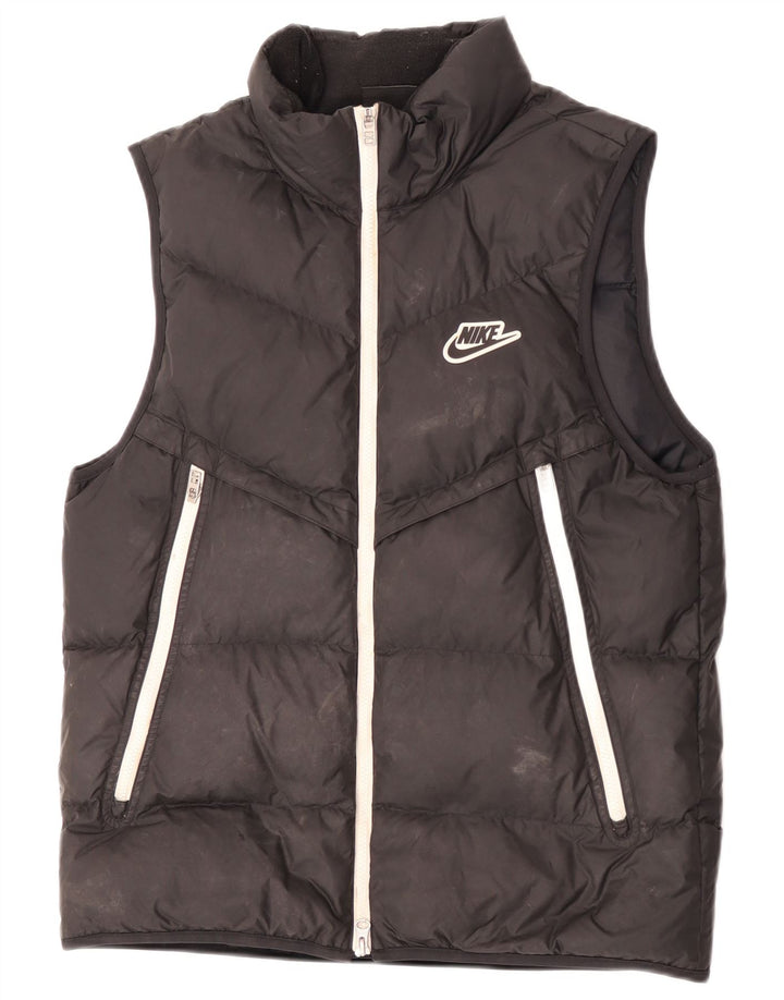 Nike Mens Padded Gilet UK 38 Medium Black Polyester