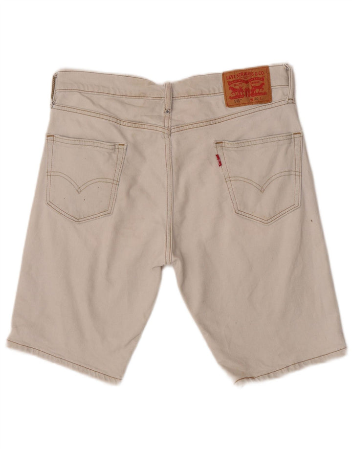 Levi's Mens 511 Denim Shorts  W30 Medium Blue Cotton