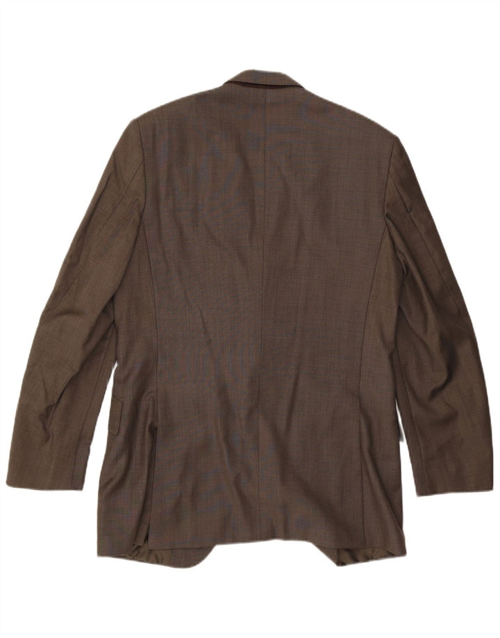 Gieves & Hawkes Mens 2 Button Blazer Jacket UK 40 Large Brown Wool