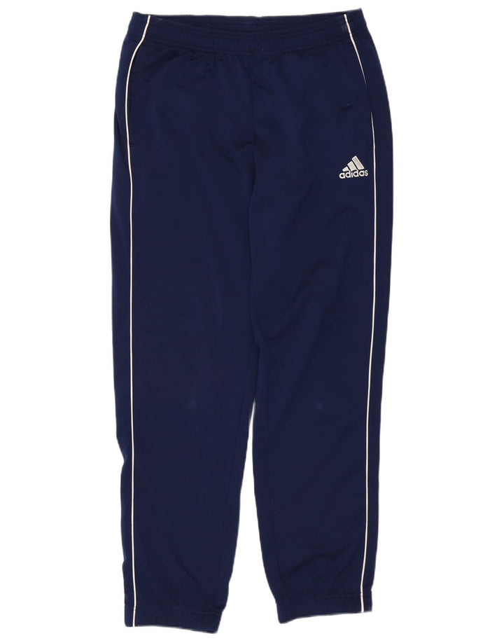 ADIDAS Mens Tracksuit Trousers Joggers Large Navy Blue Polyester
