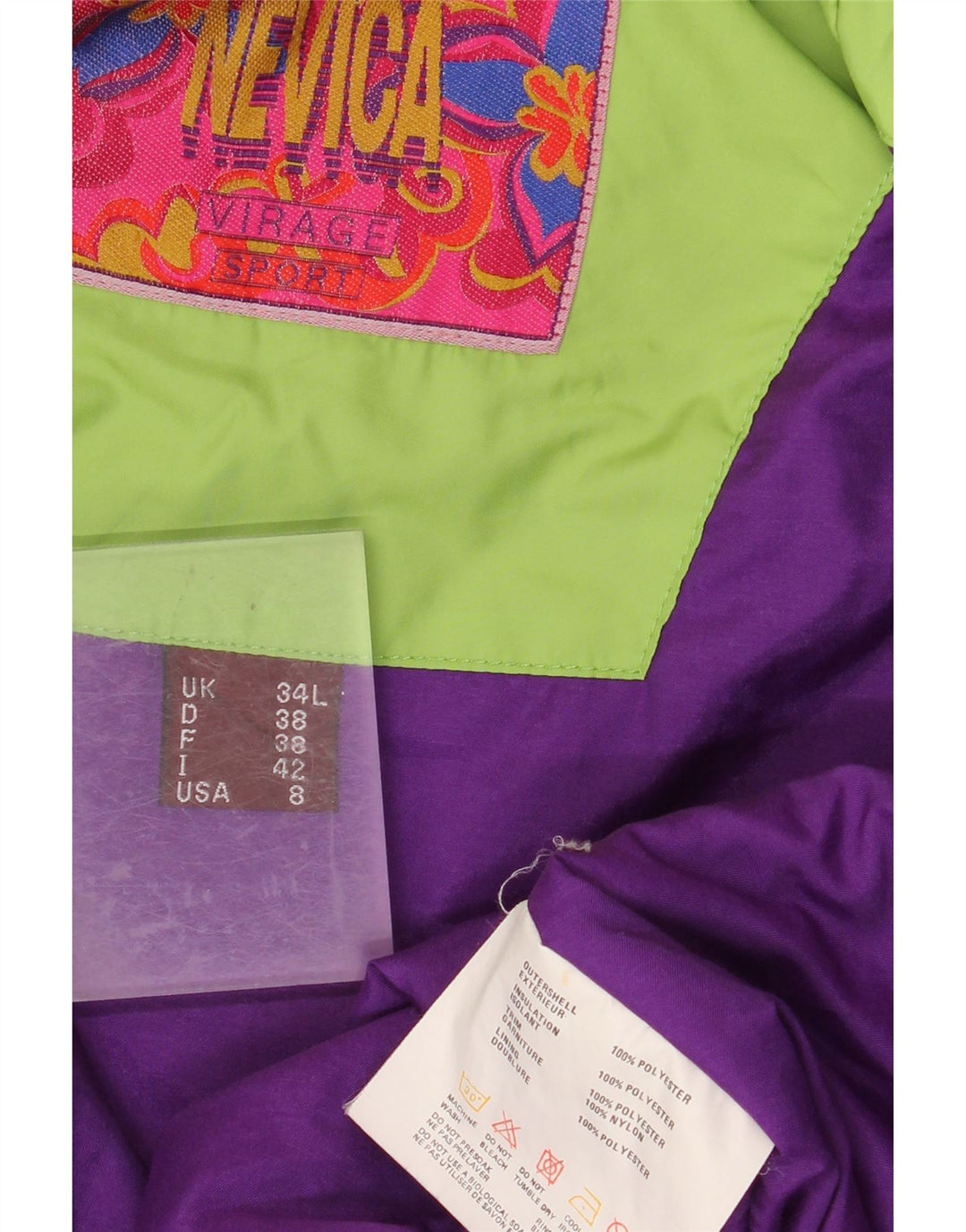 NEVICA Womens Oversized Windbreaker Jacket US 8 Medium Turquoise