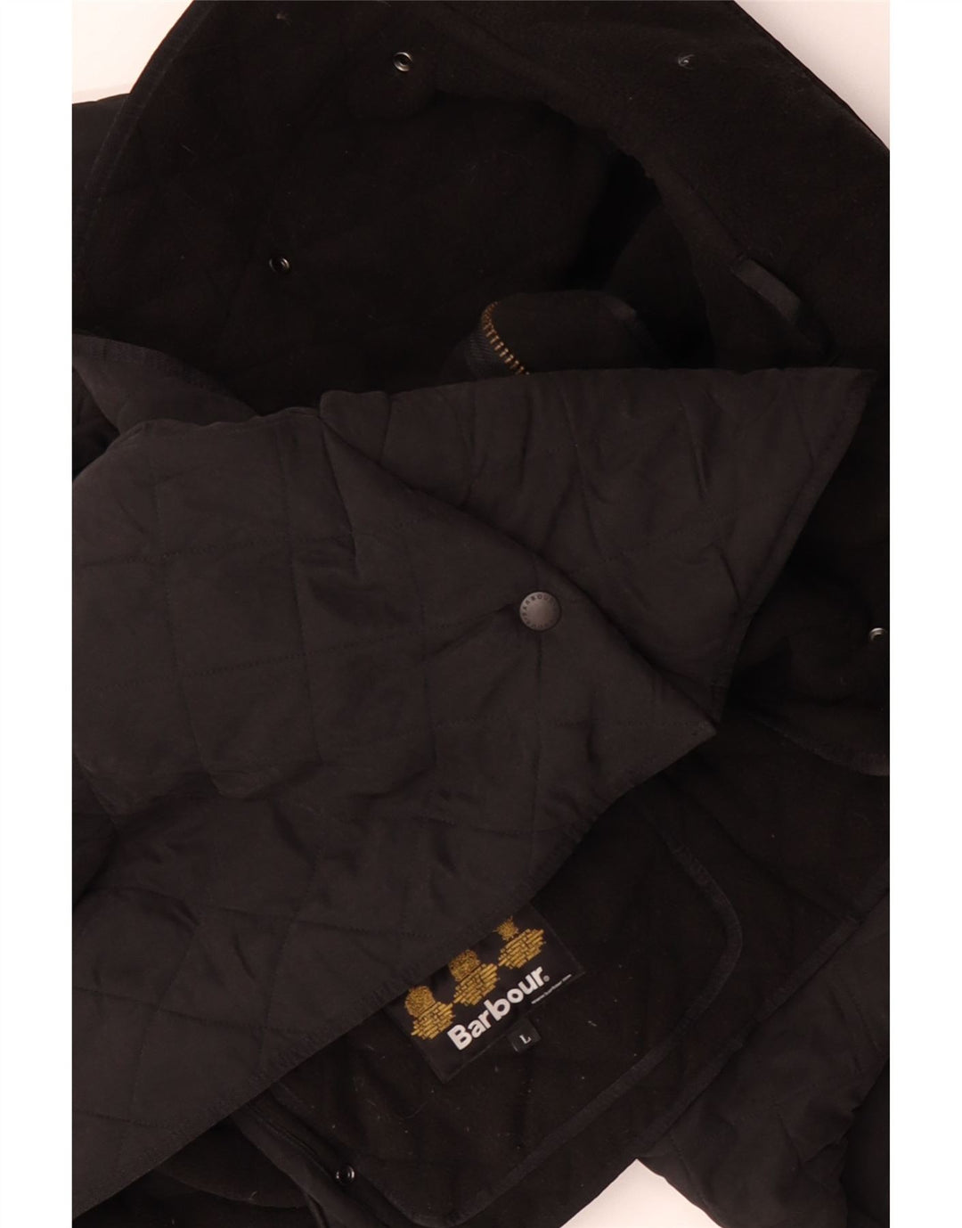 BARBOUR Mens Quilted Jacket UK 40 Large Black