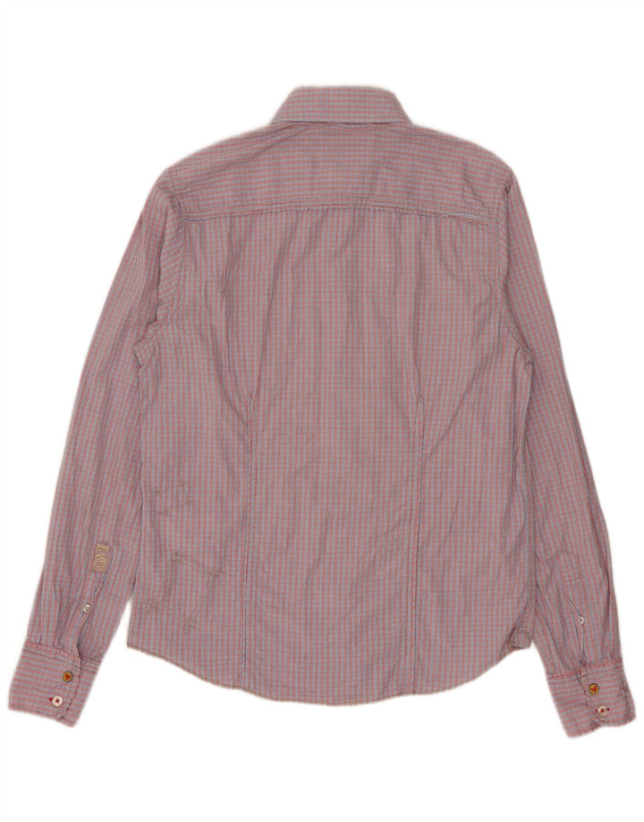 Scotch & Soda Mens Shirt Small Red Check Cotton