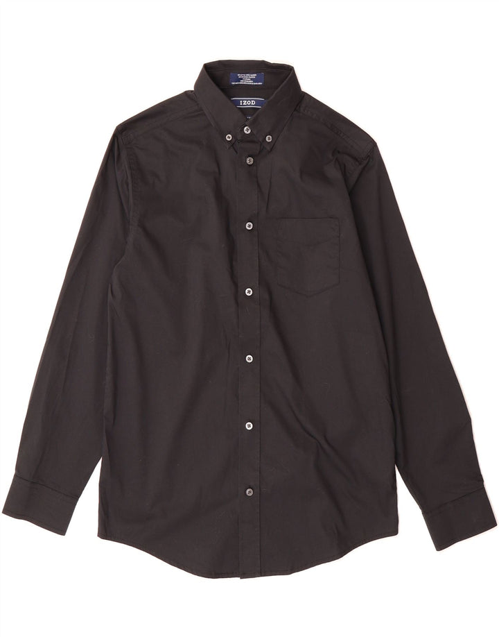 IZOD Boys Shirt 14-15 Years Large Black Cotton Vintage Izod and Second-Hand Izod from Messina Hembry 