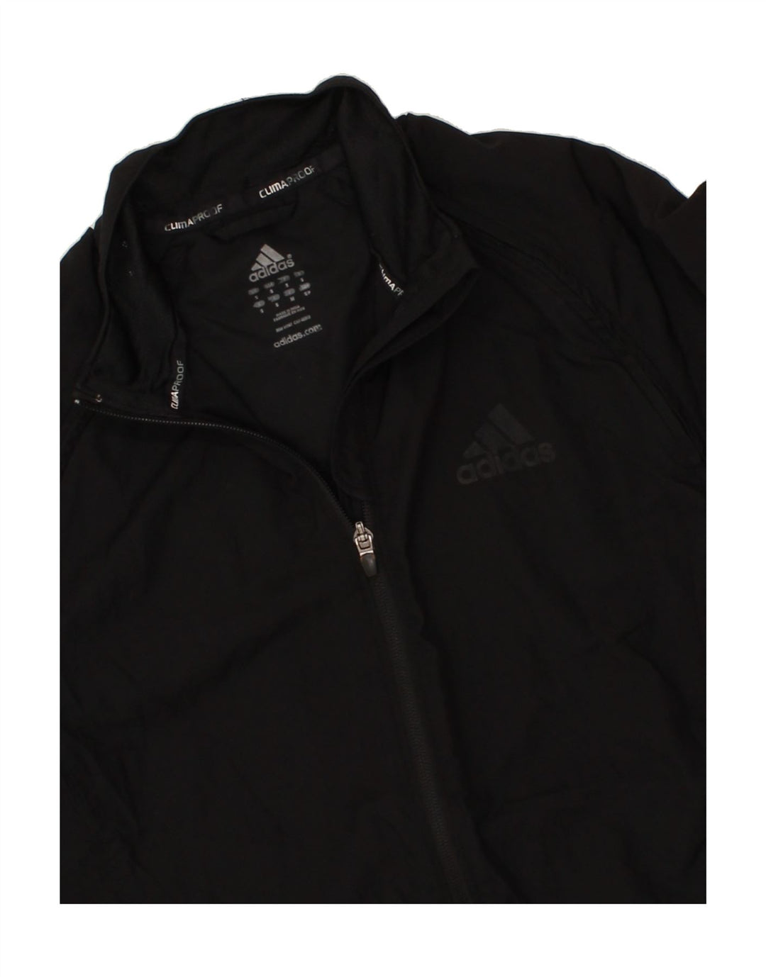 ADIDAS Womens Tracksuit Top Jacket UK 10 Small Black Polyester Vintage Adidas and Second-Hand Adidas from Messina Hembry 