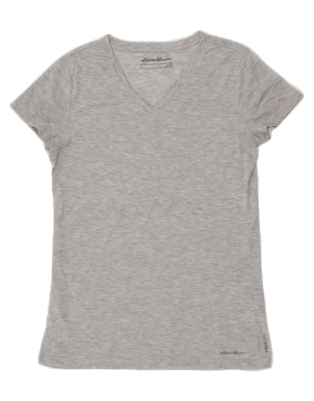 EDDIE BAUER Womens T-Shirt Top UK 12 Medium Grey Cotton Vintage Eddie Bauer and Second-Hand Eddie Bauer from Messina Hembry 