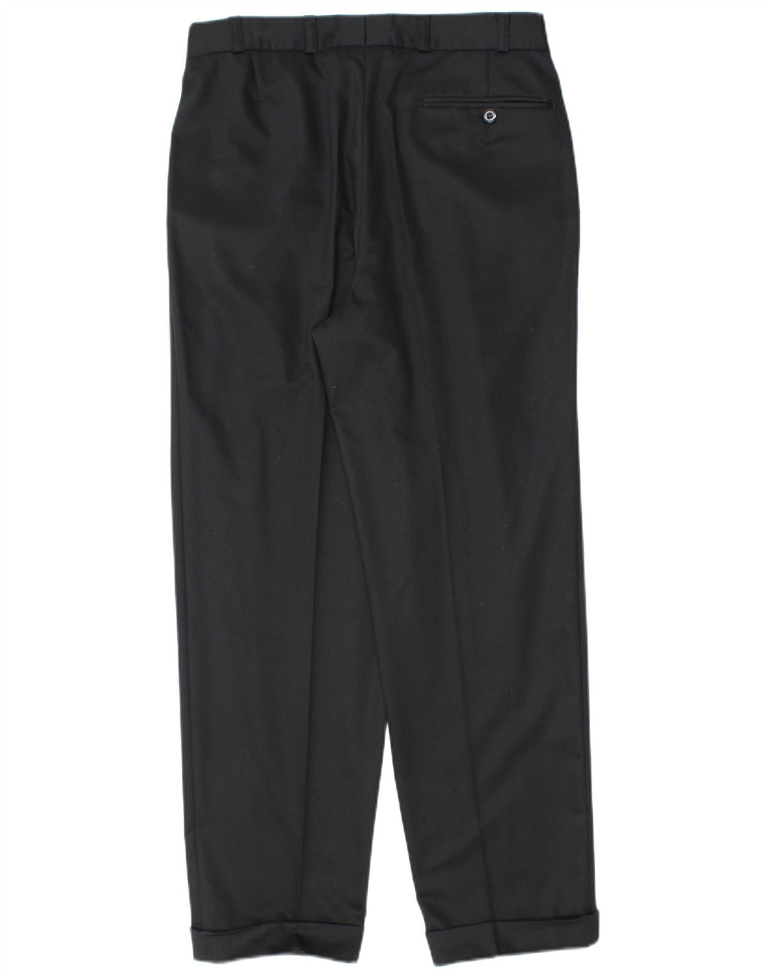 Canda Mens Pegged Suit Trousers EU 46 Small W30 L29 Black Polyester