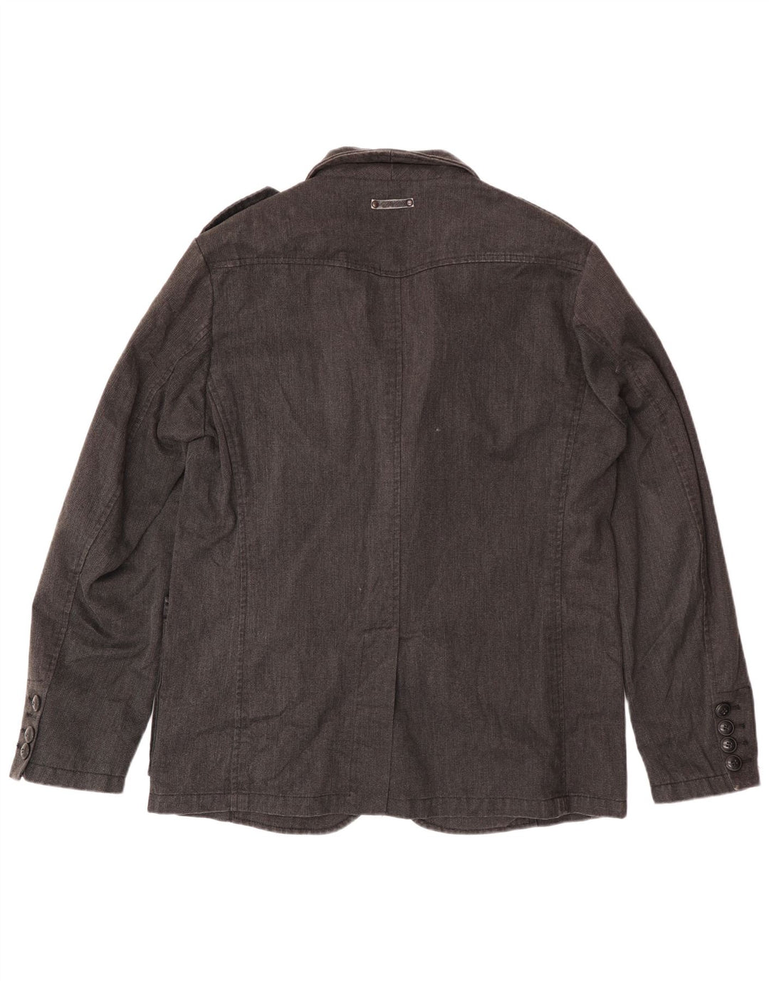 Marlboro Classics Mens Utility Jacket EU 50 Large Black Cotton