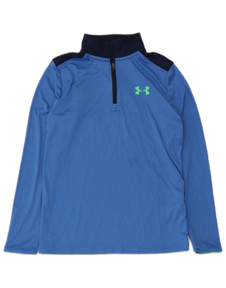 Under Armour Boys Graphic Pullover Tracksuit Top 9-10 Years Medium Blue