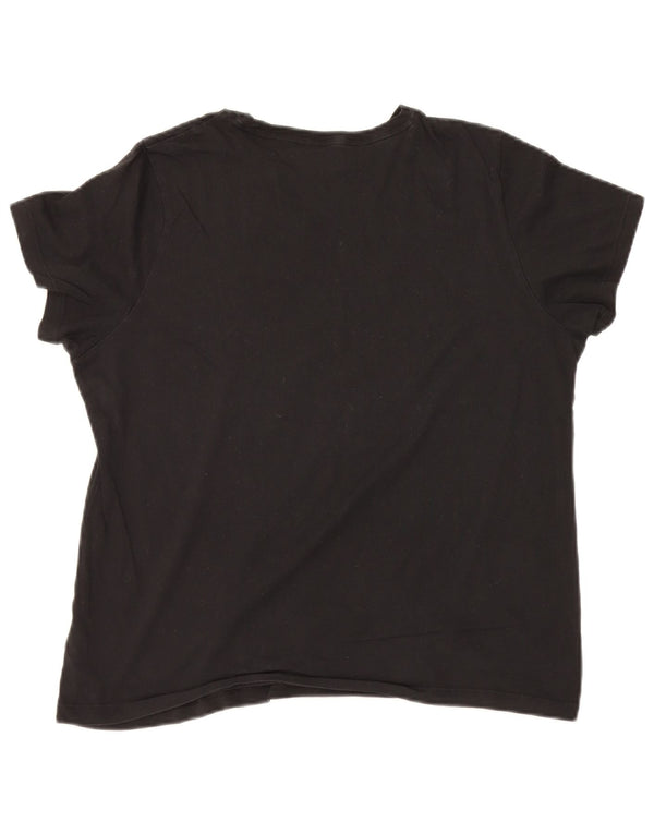 Puma Womens Graphic T-Shirt Top UK 18 XL Black