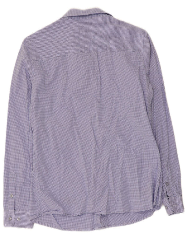U.S. Polo Assn. Womens Shirt EU 38 Medium Blue Gingham