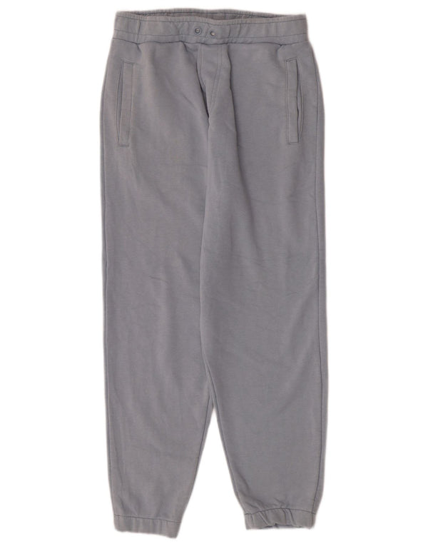 Zara Womens Tracksuit Trousers Joggers UK 12 Medium Blue Cotton