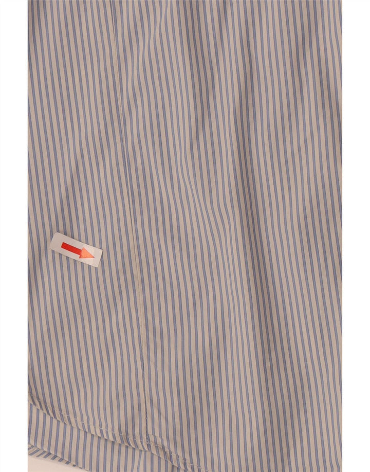 Ted Baker Mens Shirt Size 5 XL Blue Pinstripe Cotton