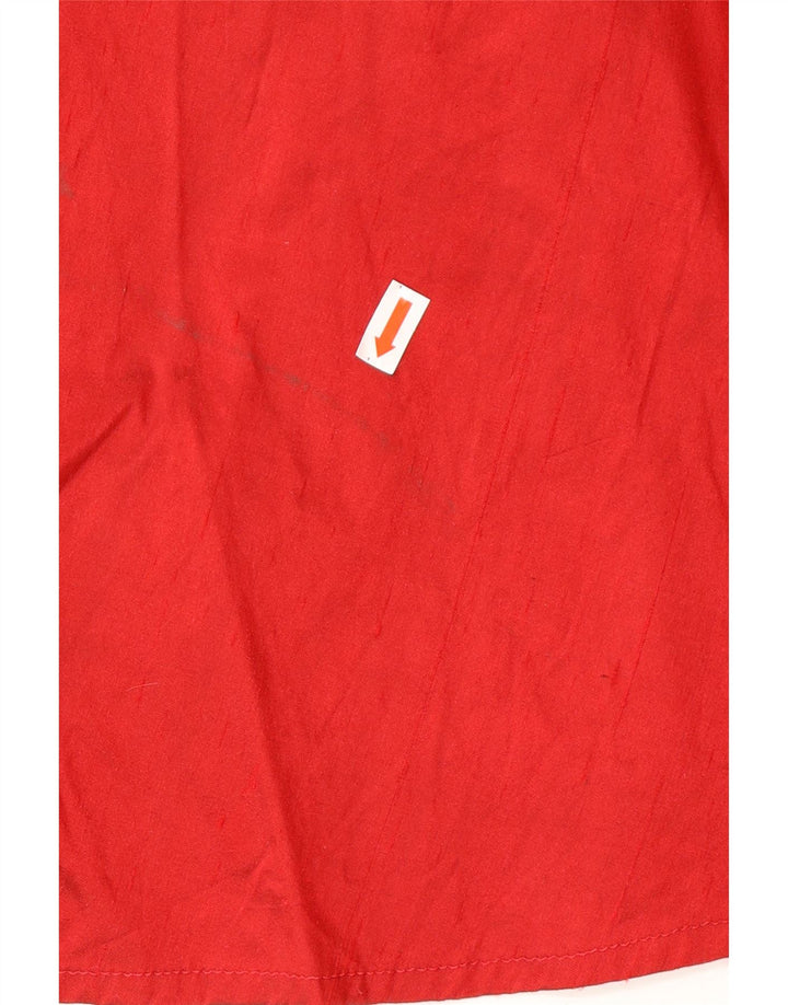 Vintage Womens High Waist Midi Flared Skirt IT 40 Small W26 Red