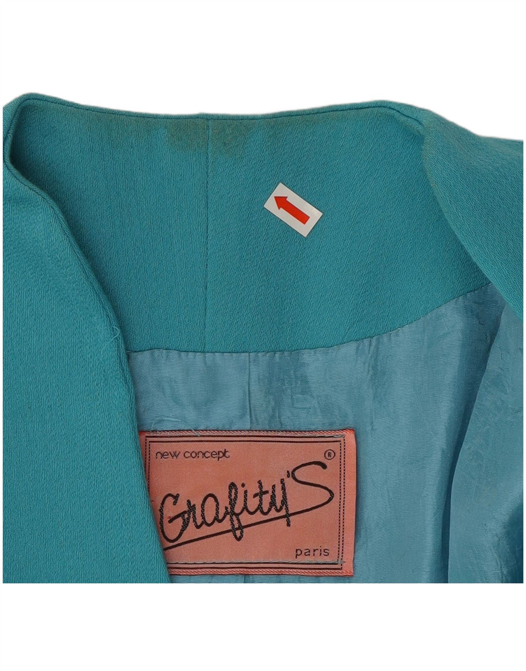 VINTAGE Womens 1 Button Blazer Jacket UK 10 Small Blue