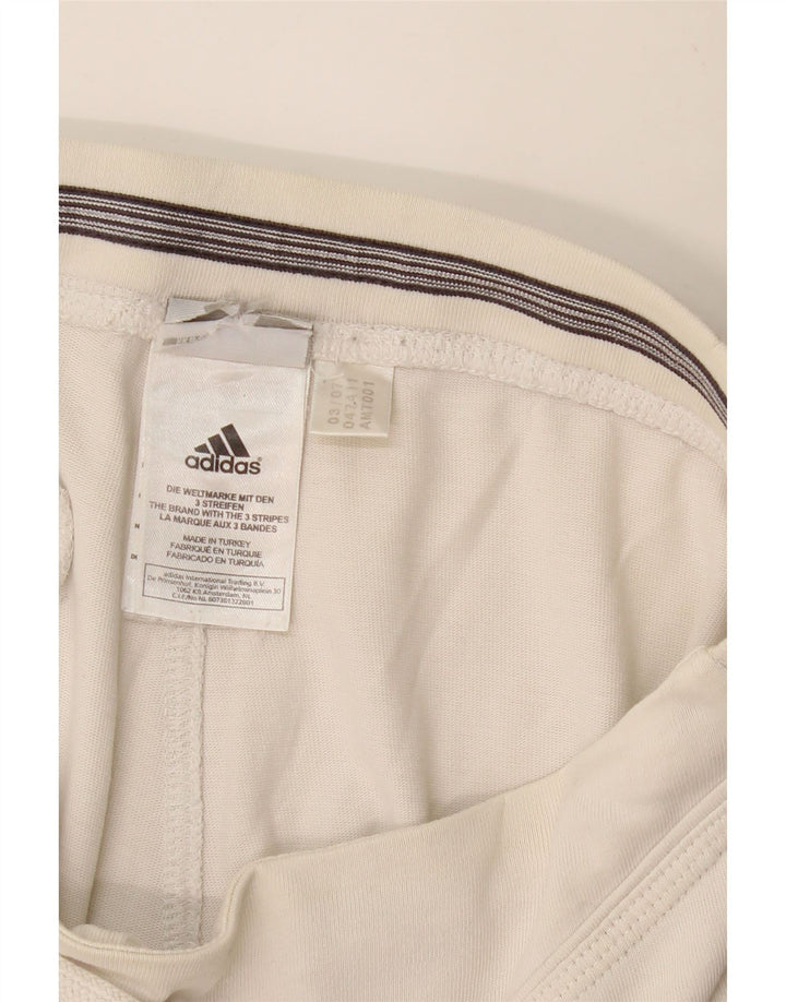 ADIDAS Womens Tracksuit Trousers UK 14 Medium White