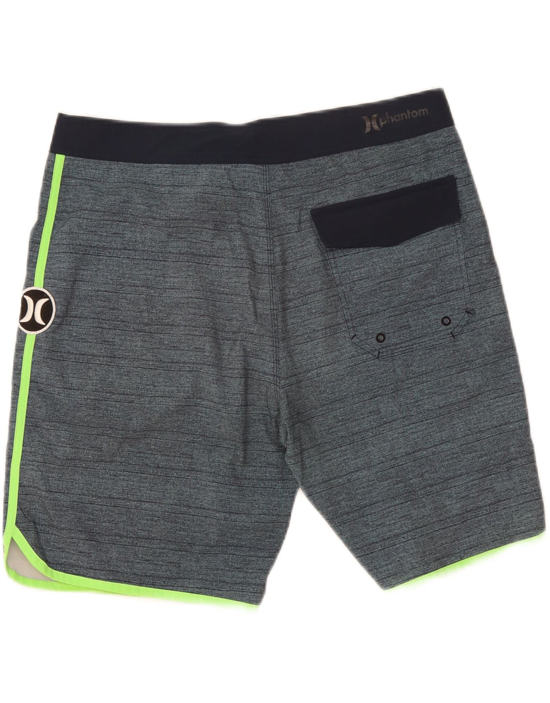Hurley Mens Graphic Swimming Shorts Large  Blue Striped Polyester