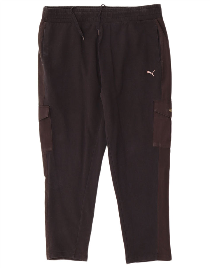 Puma Womens Cargo Tracksuit Trousers UK 14 Large Black