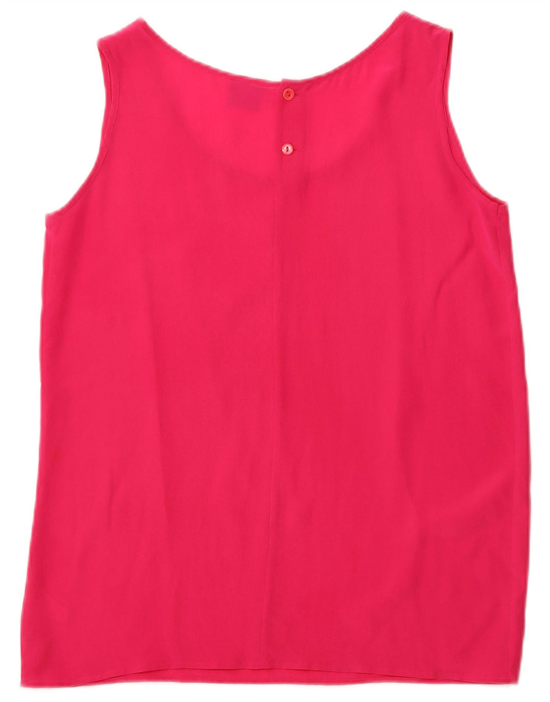 ANDREA MARE Womens Sleeveless Blouse Top UK 10 Small Pink Silk