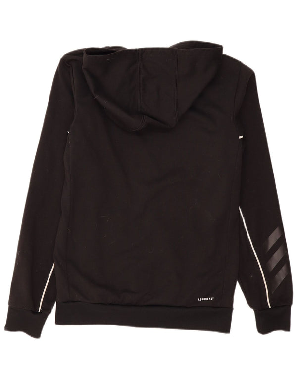 Adidas Mens Aeroready Zip Hoodie Sweater Small Black Polyester