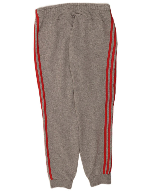Adidas Womens Tracksuit Trousers Joggers UK 12/14 Medium  Grey Cotton