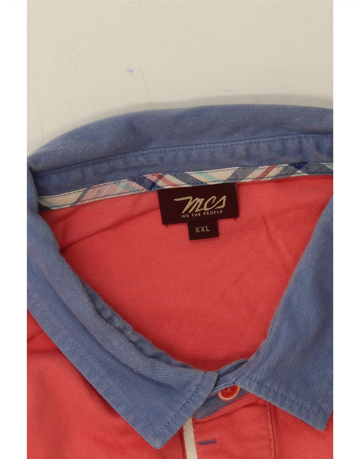 MARLBORO CLASSICS Mens Polo Shirt 2XL Red Cotton Vintage Marlboro Classics and Second-Hand Marlboro Classics from Messina Hembry 