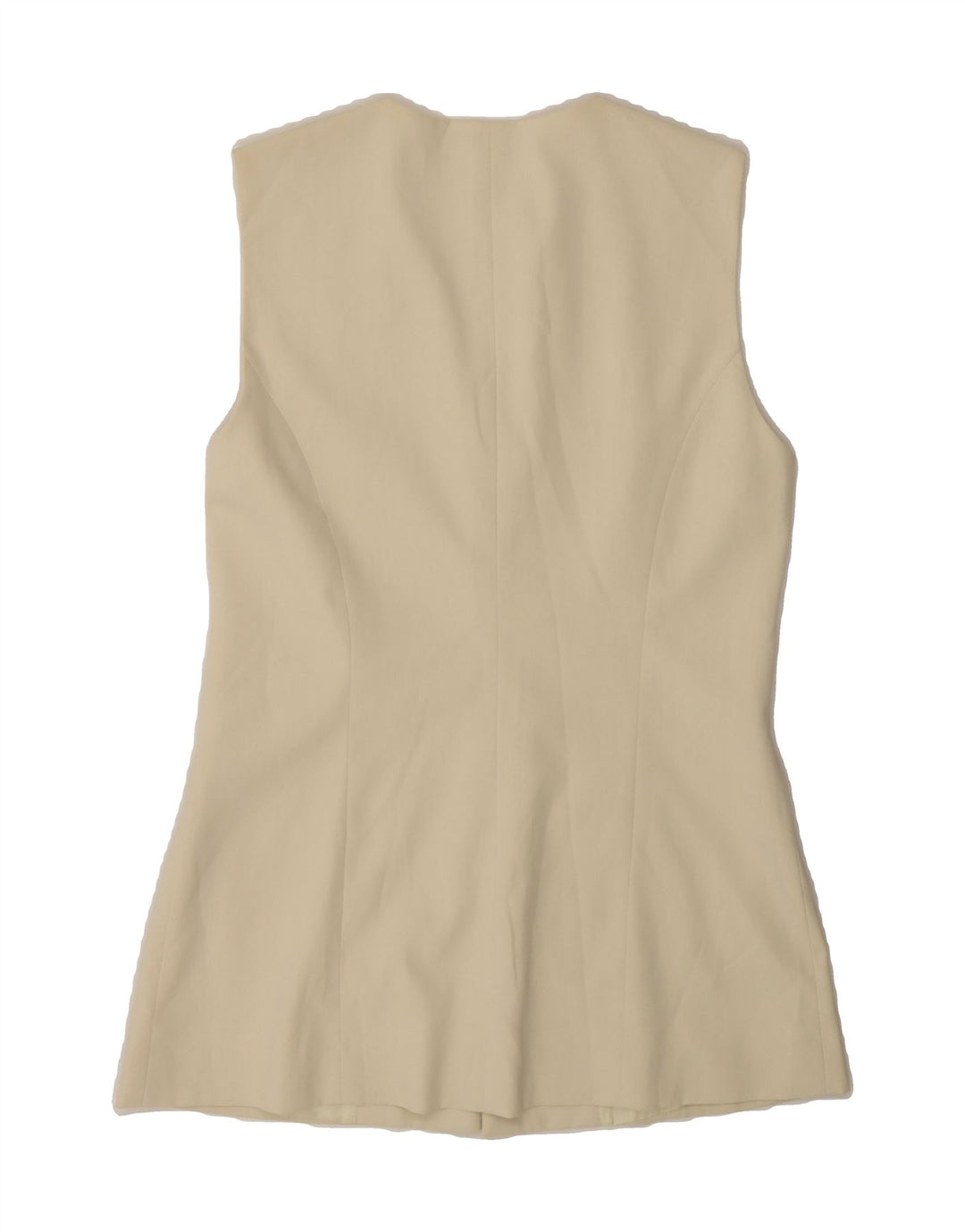 SWISH Womens Sleeveless 7 button Blazer Jacket IT 42 Medium Off White Vintage Swish and Second-Hand Swish from Messina Hembry 