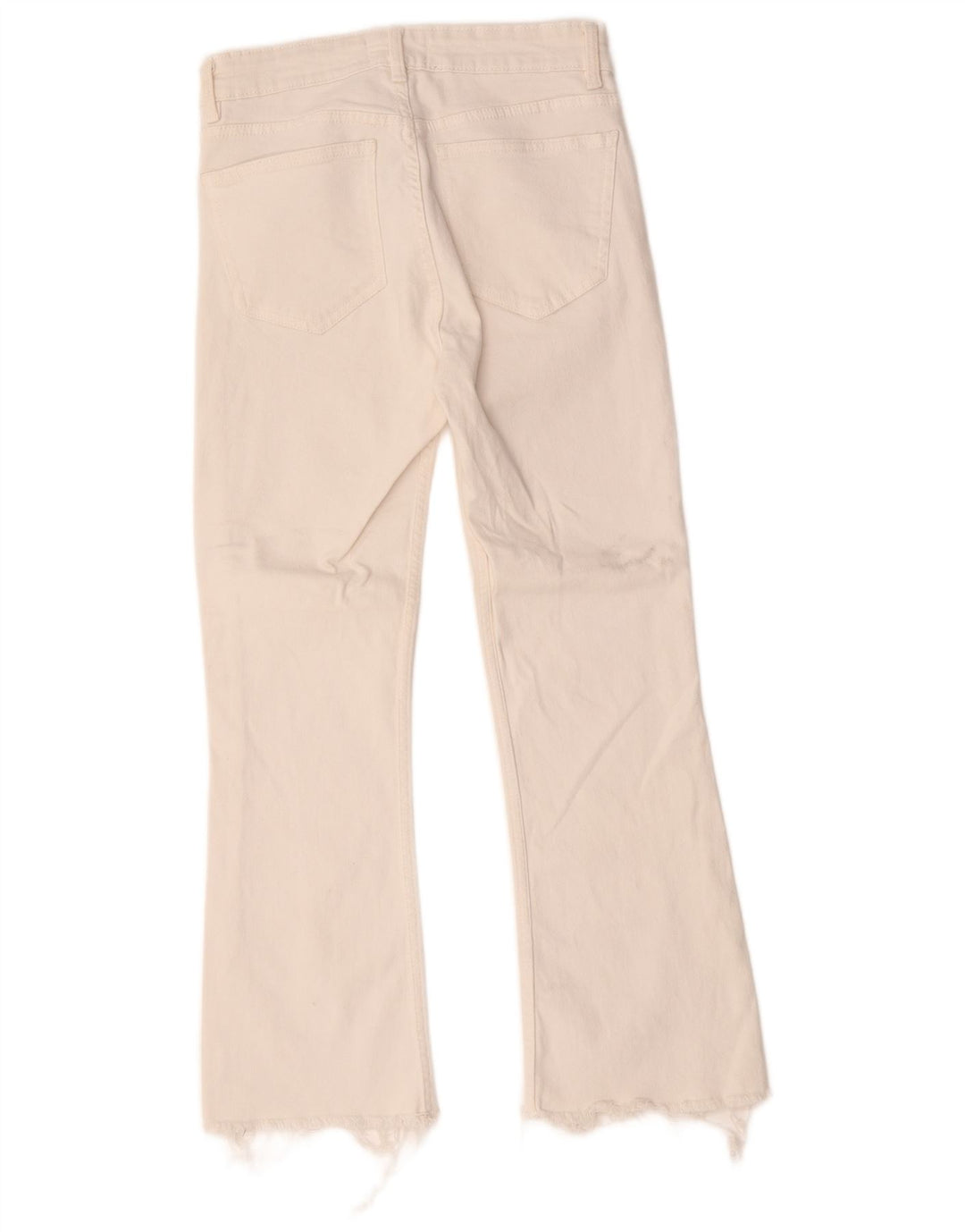 Zara Womens Bootcut Jeans EU 38 Small W28 L25 White Cotton