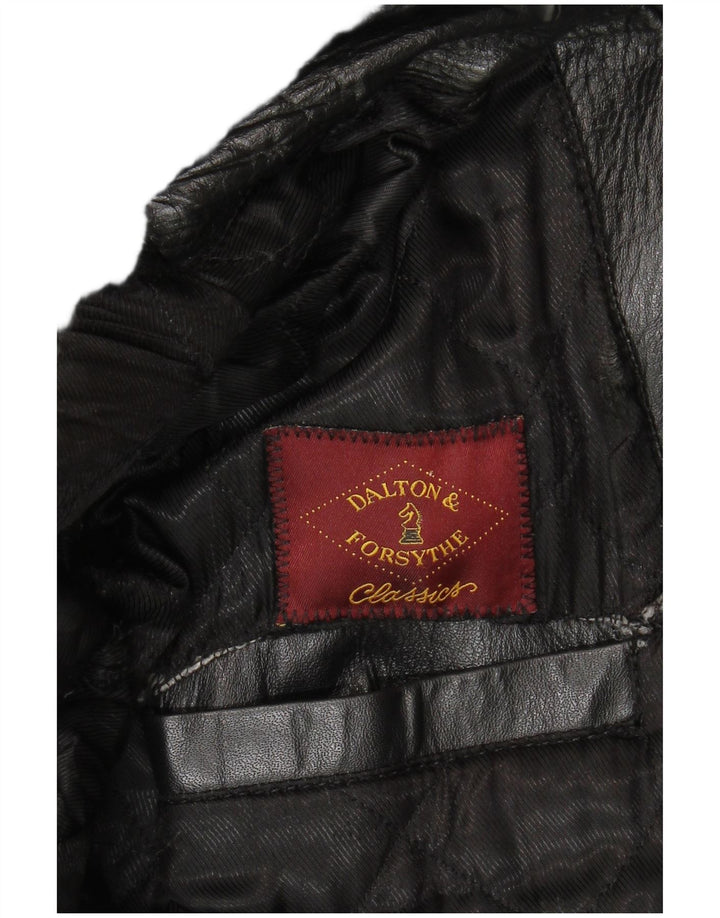 Classics Mens Leather Jacket UK 40 Large Black