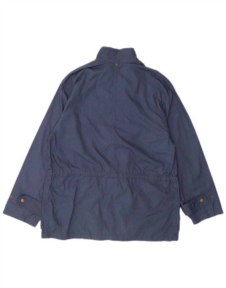 Vintage Mens Utility Jacket IT 44/46 Small Blue Polyester