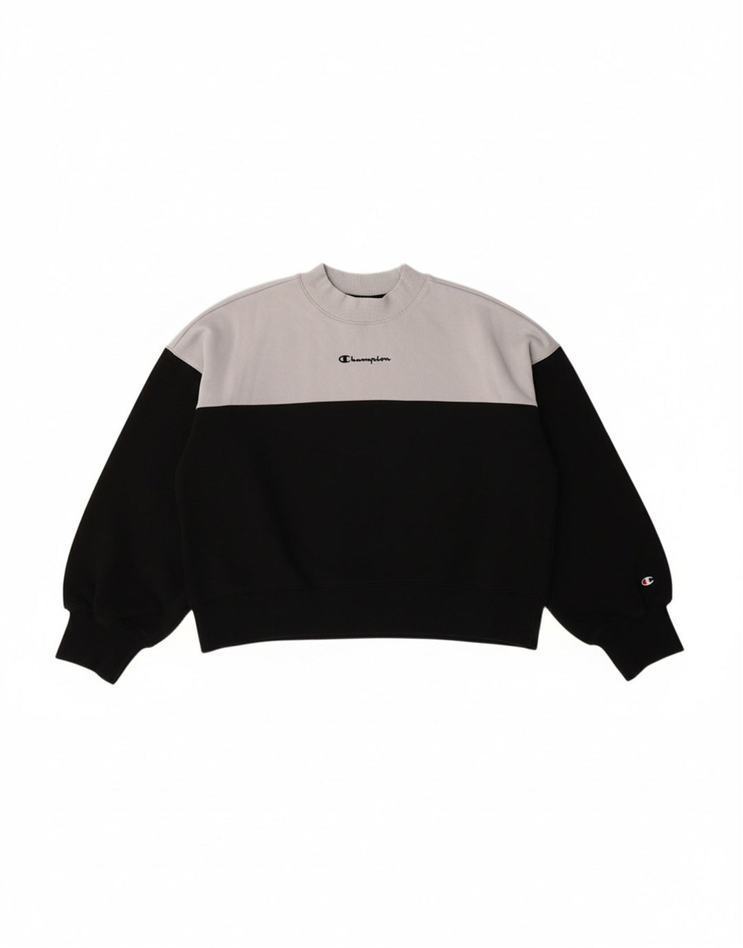 CHAMPION Womens Crazy Pattern Sweatshirt Jumper UK 14 Medium Black Sports