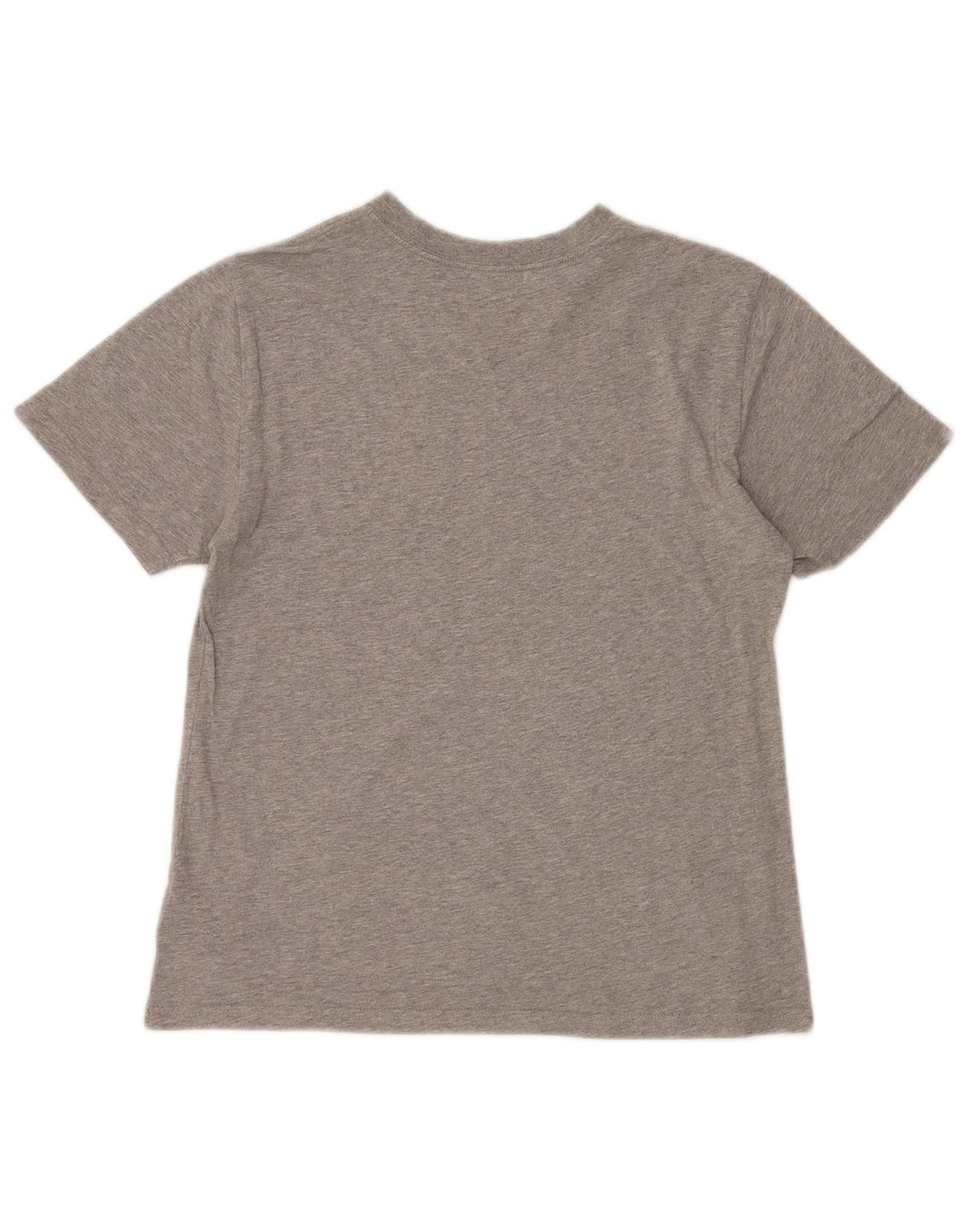 POLO RALPH LAUREN Girls T-Shirt Top 8-9 Years Medium Grey Flecked Cotton
