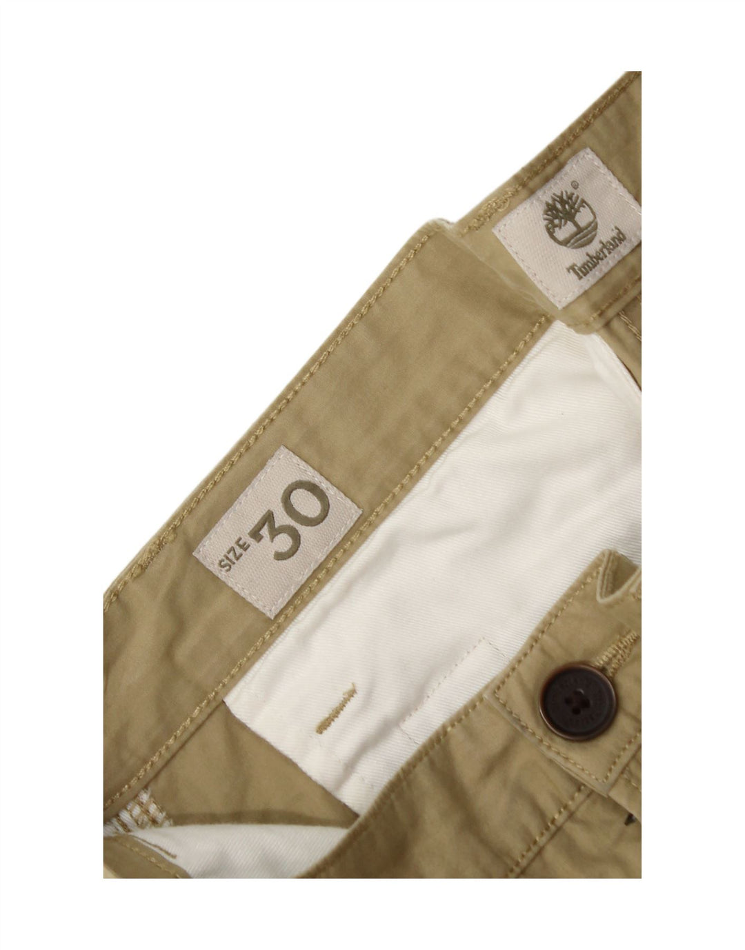 TIMBERLAND Mens Chino Shorts W30 Medium Beige Cotton