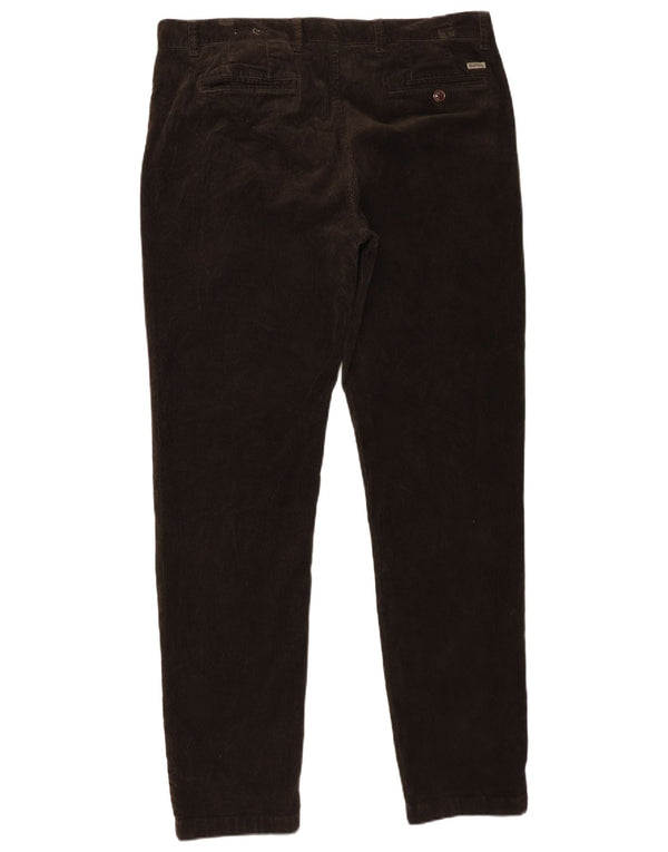 Barbour Mens Regular Fit Corduroy Trousers W38 L34 Khaki Cotton