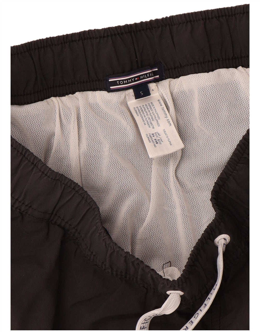 Tommy Hilfiger Mens Swimming Shorts Small Grey Colourblock Polyamide