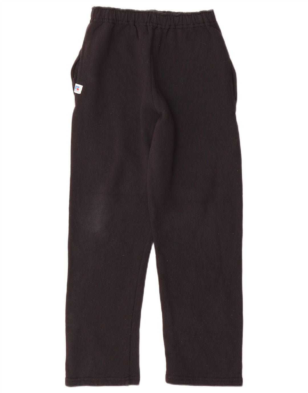 RUSSELL ATHLETIC Boys Tracksuit Trousers 13-14 Years Medium Black Cotton