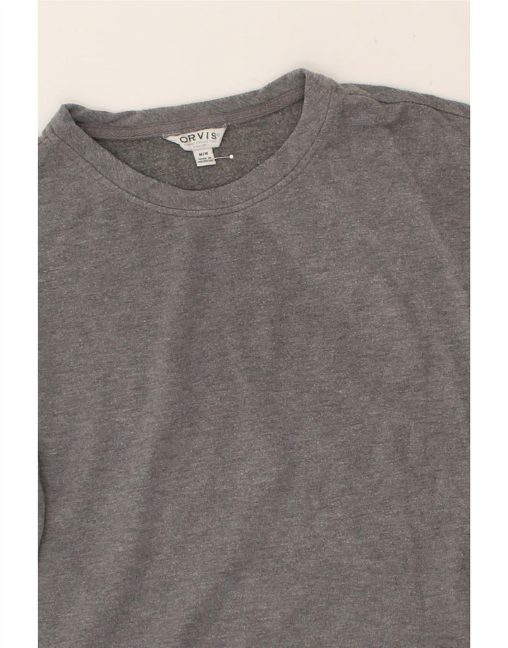 ORVIS Womens Sweatshirt Jumper UK 14 Medium Grey Cotton Vintage Orvis and Second-Hand Orvis from Messina Hembry 