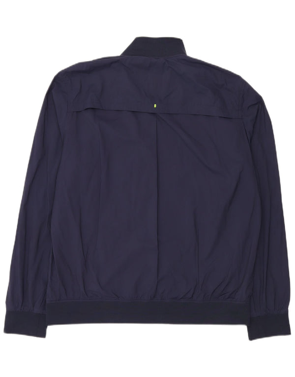 Superdry Mens Bomber Jacket UK 42 XL Navy Blue Nylon
