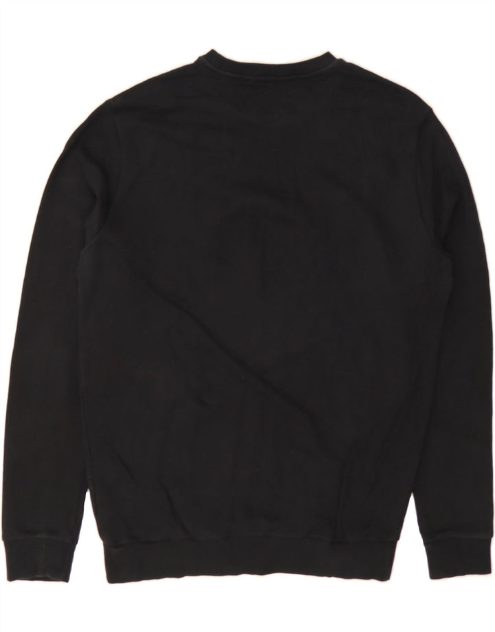 TRUSSARDI JEANS Mens Sweatshirt Jumper Large Black Cotton Vintage Trussardi Jeans and Second-Hand Trussardi Jeans from Messina Hembry 
