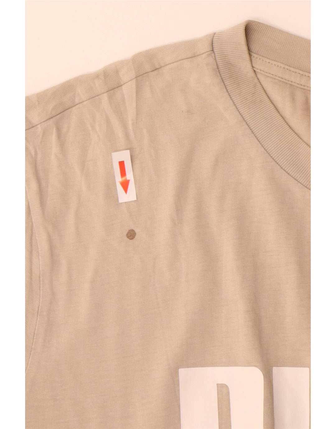 Puma Mens Graphic T-Shirt Top XL Beige