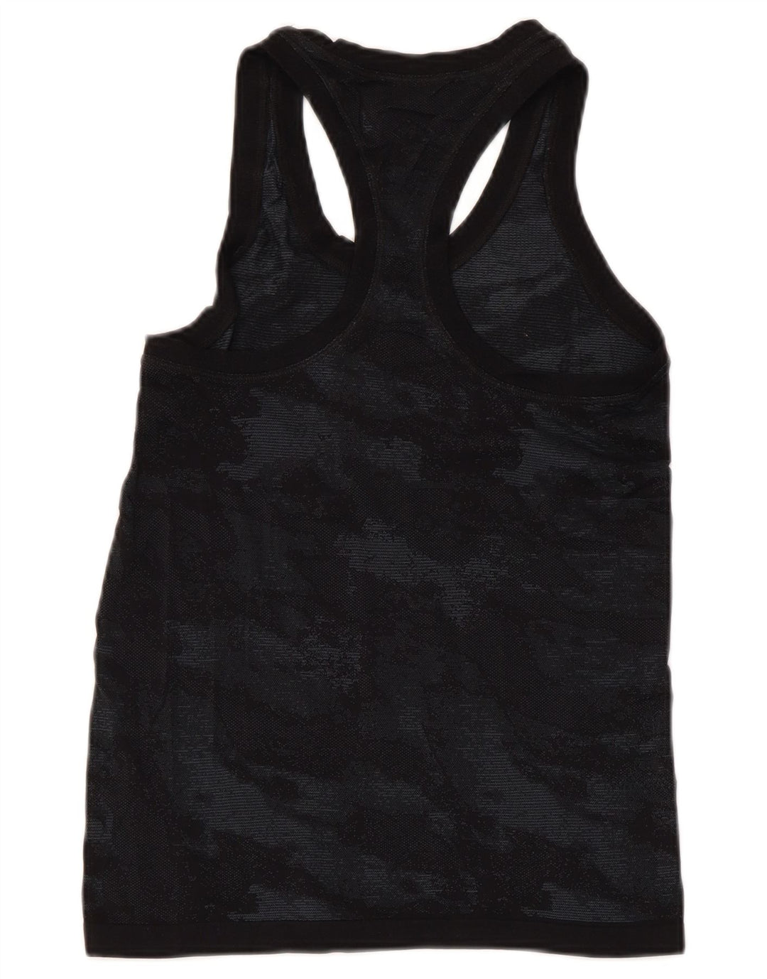 ATHLETA Womens Vest Top UK 8 Small Black Camouflage Nylon