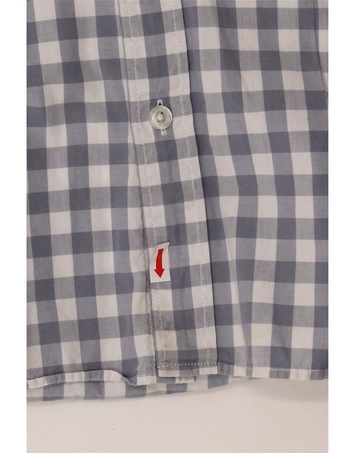 J. CREW Mens Shirt Medium Blue Gingham Cotton Vintage J. Crew and Second-Hand J. Crew from Messina Hembry 