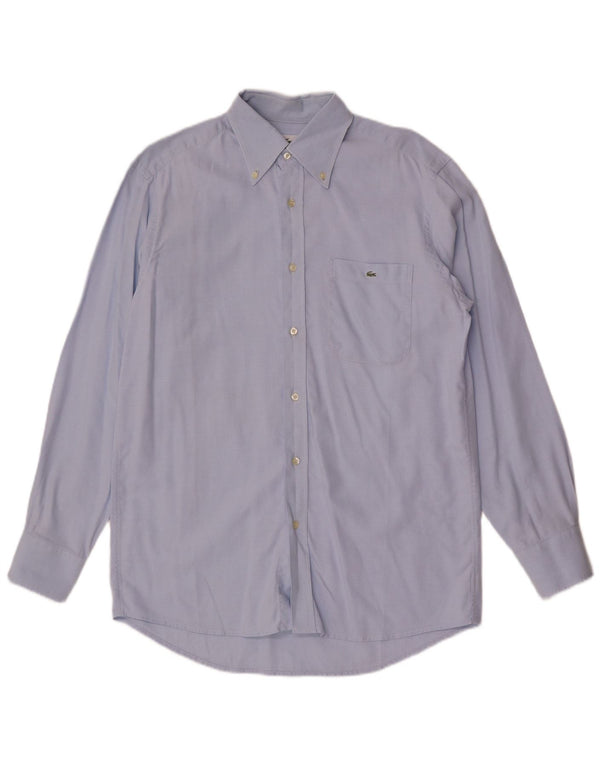 Lacoste Mens Shirt Size 40 Medium Blue