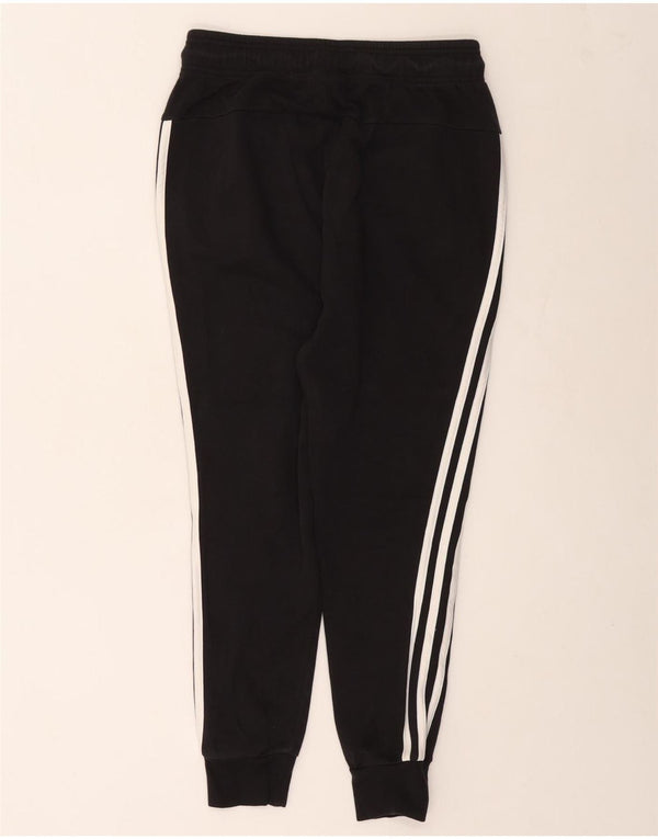 ADIDAS Womens Tracksuit Trousers Joggers UK 4/6 XS  Black Cotton