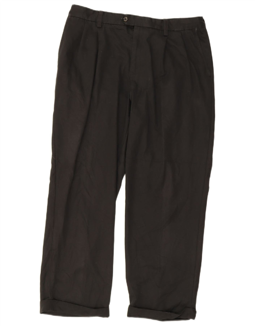 Izod Mens Golf Pegged Suit Trousers W36 L30 Black Polyester