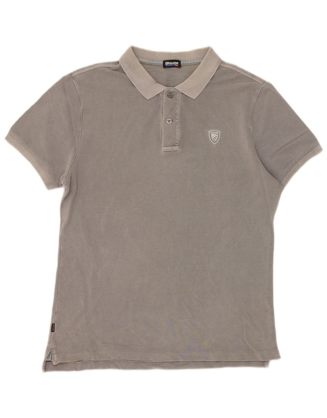 Blauer Mens Polo Shirt Medium Grey