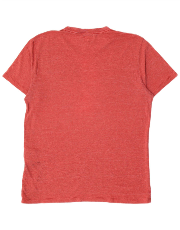 Levi's Mens T-Shirt Top Medium Red Flecked Cotton