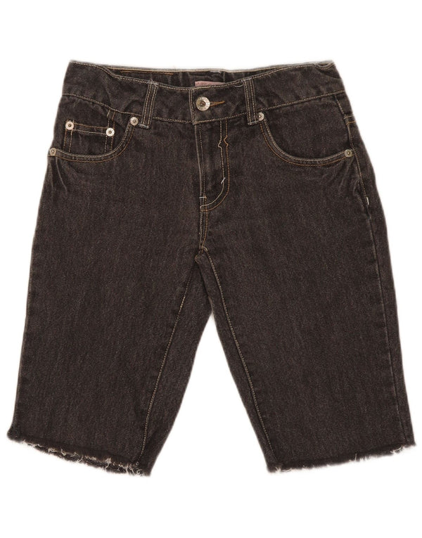 Levi's Girls Denim Shorts 9-10 Years W24 Grey Cotton