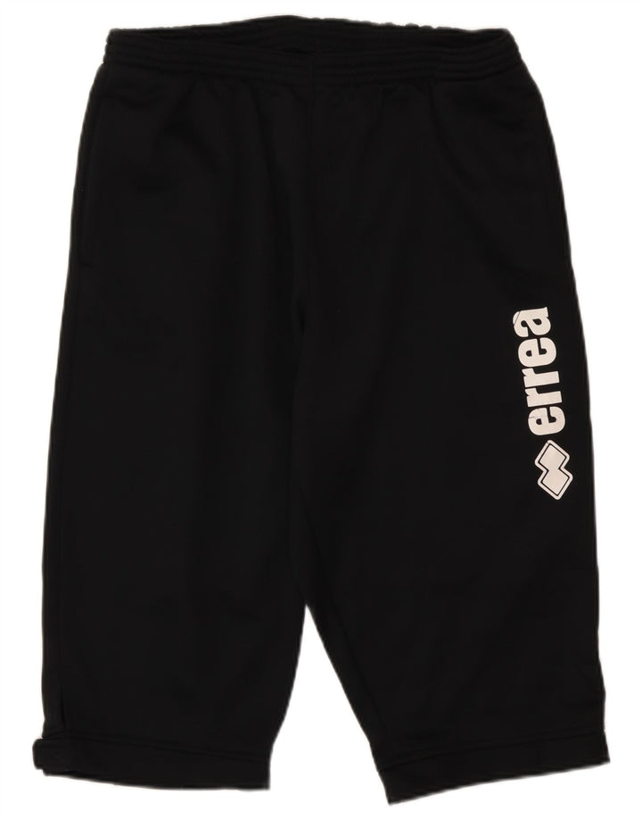 Errea Mens Graphic Bermuda Sport Shorts Medium  Black Polyester
